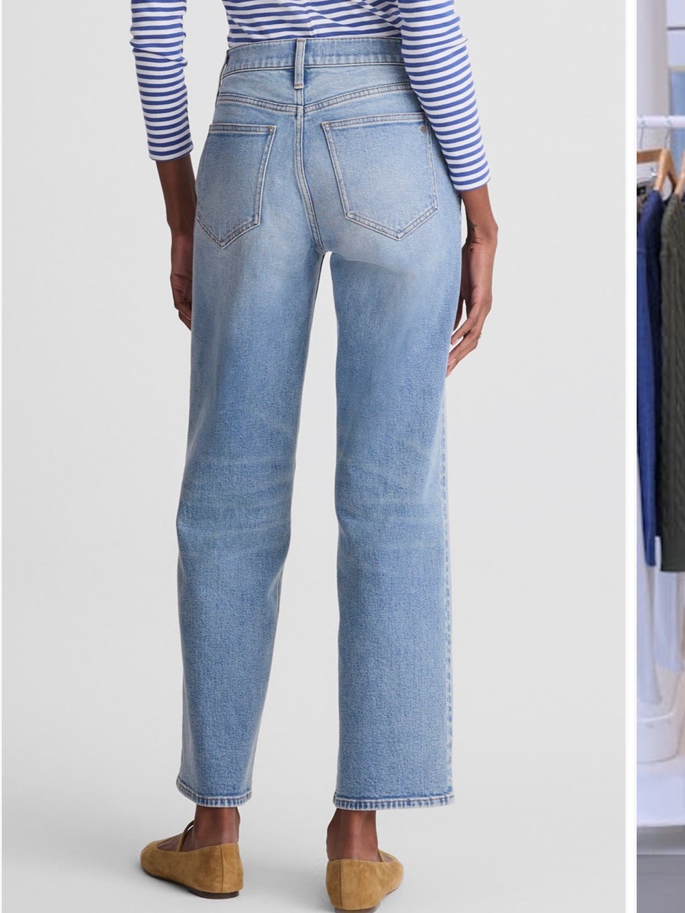 Madewell the Perfect Vintage Wide Leg Cropped Jeans Medium Wash - Picture 2 of 13
